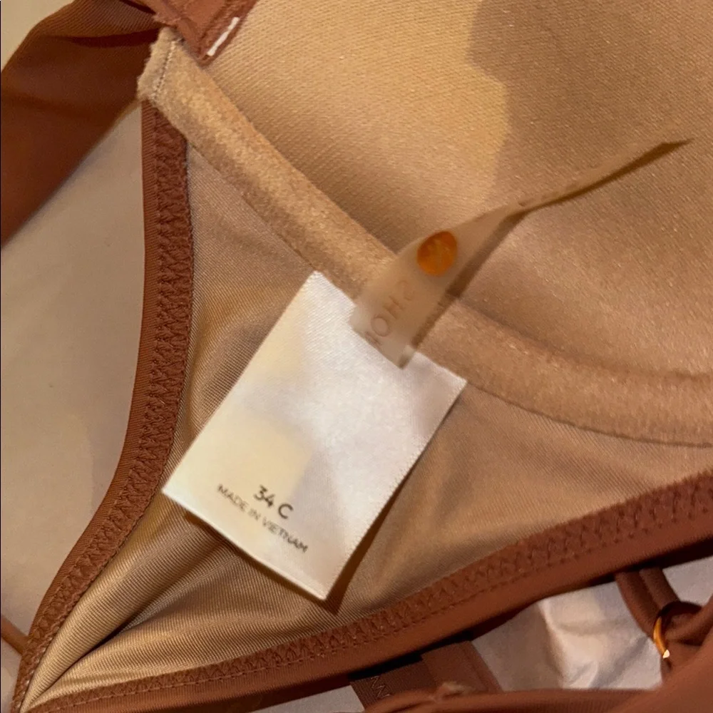 Tan Bikini Set - Shade and Shore Shirred Cup Bikini - Picture 4 of 5